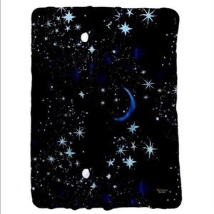 Celestial Moon & Stars Sherpa Blanket 🌌